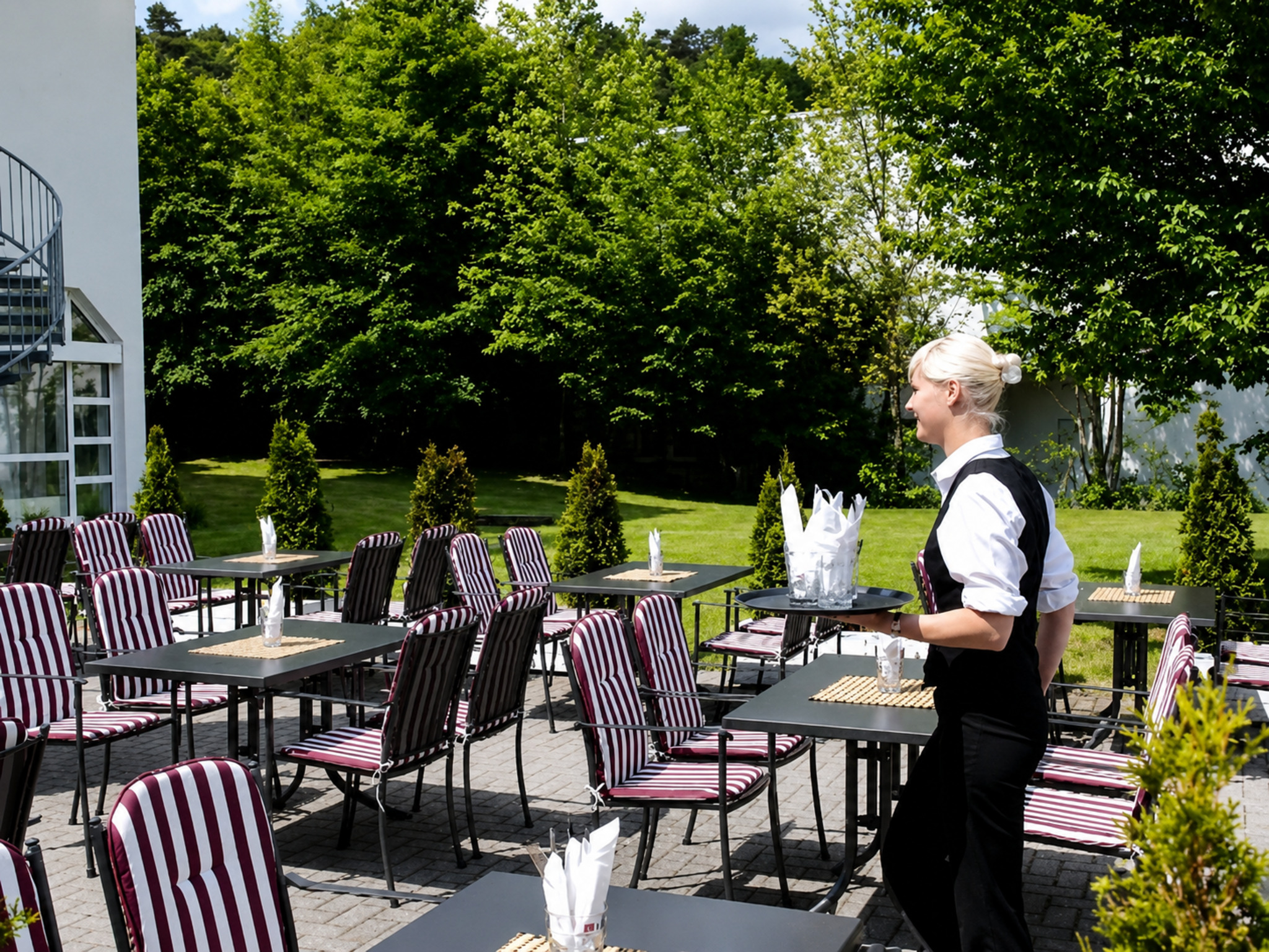 Terrace overlooking the Taunus